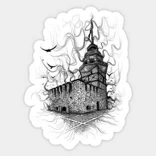 istanbul maiden tower Sticker